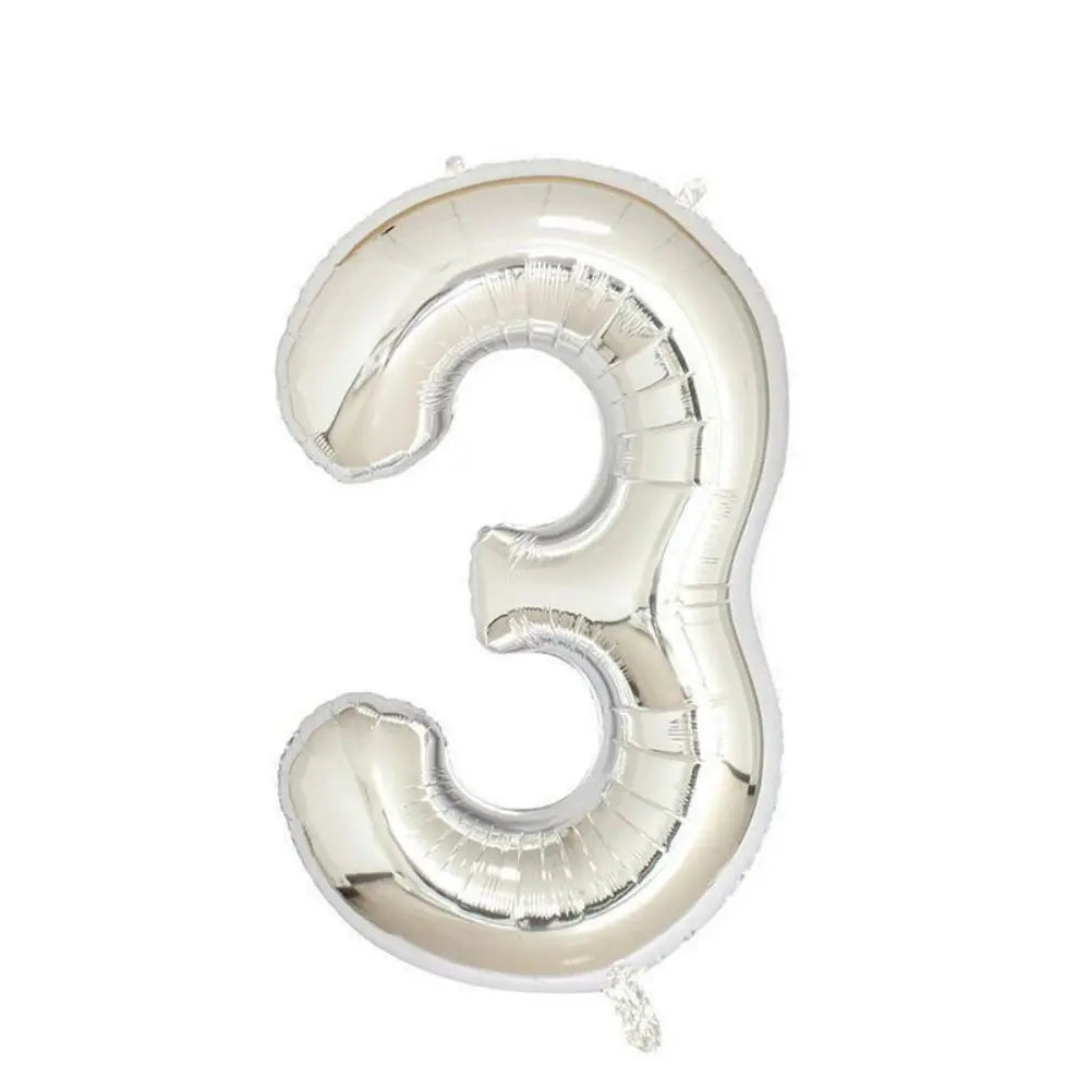 Large Red Number Foil Balloon for Birthday and Anniversary Decor