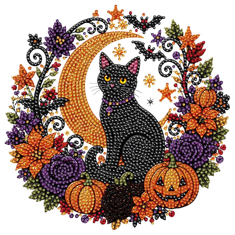 Halloween Ghost Pearl Painting Kit – Autumn DIY Craft Set for Adults