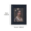 Antique Gilded Resin Photo Frame with Ornate Relief Design
