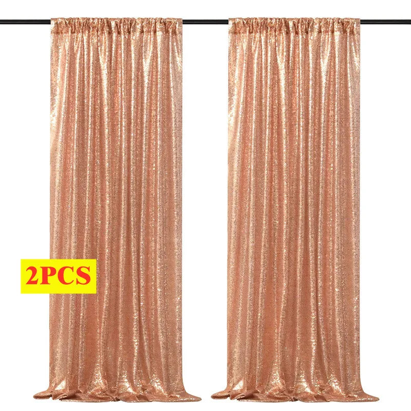 Sequin Backdrop Curtains – 2 Panels, 2ft x 8ft