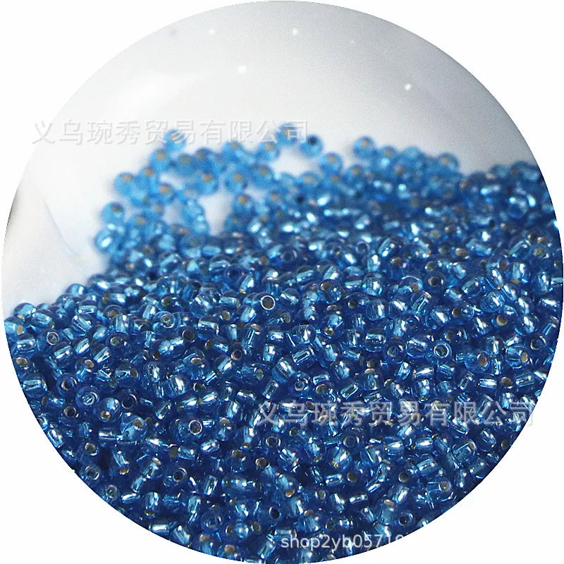 Silver Rice Glass Beads for Jewelry Making