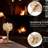 Elegant Glass Tealight Candle Holder Set of 3 in Gold and Silver