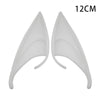Pair of realistic white latex elf ears for cosplay and costume parties, measuring 12cm.