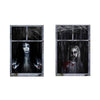 Scary Halloween Window Cover Set with Blood-Themed Design