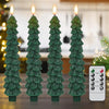 Christmas Tree LED Taper Candles with Remote Control and Timer