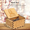 Retro Hand-Cranked Wooden Music Box