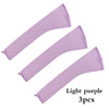 Three light purple stretchy hair net caps with drawstring sleeves for dreadlocks