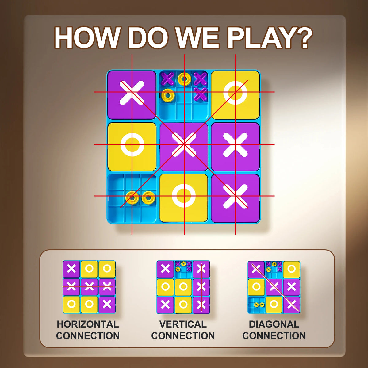 Classic Tic Tac Toe Board Game for Family Fun