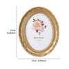 Vintage Resin Photo Frame with Golden Ornamental Details