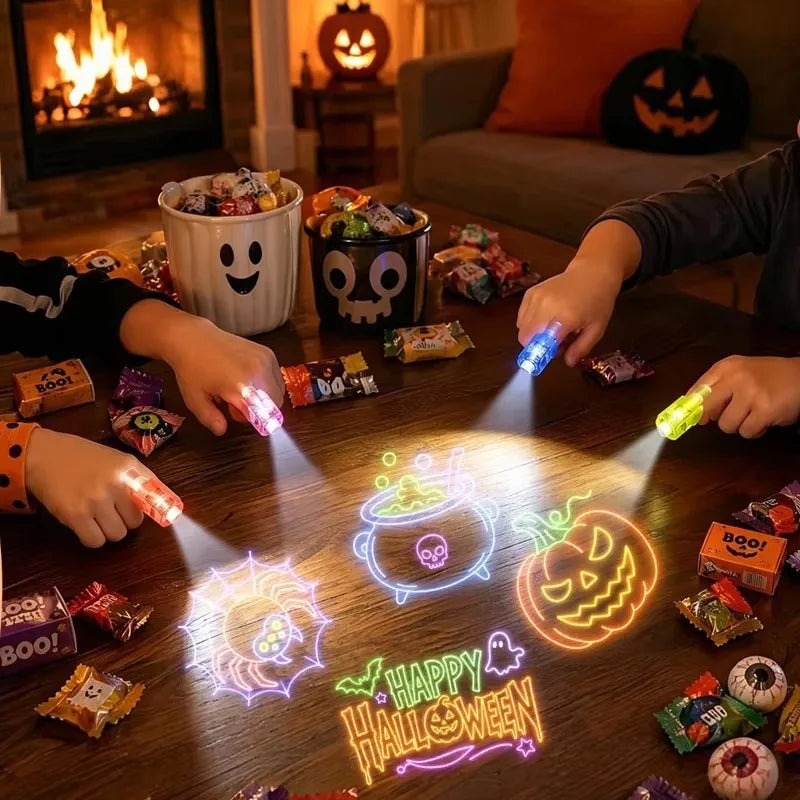 Halloween LED Finger Lights - Glow in the Dark Party Favors