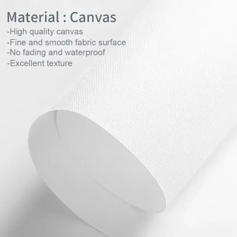 Nahaufnahme der Textur eines weißen Leinwanddruckmaterials.