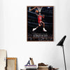 Canvas wall art featuring a basketball player dunking, with the text It doesn't matter if you win as long as you give everyth