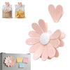 Clips magnéticos de margarita rosa para sellar bolsas y decorar