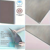 A silver metal sign is shown with features indicating it is waterproof and high temperature resistant.