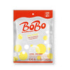 A package of clear Bobo balloons for party decor with a red and white design.