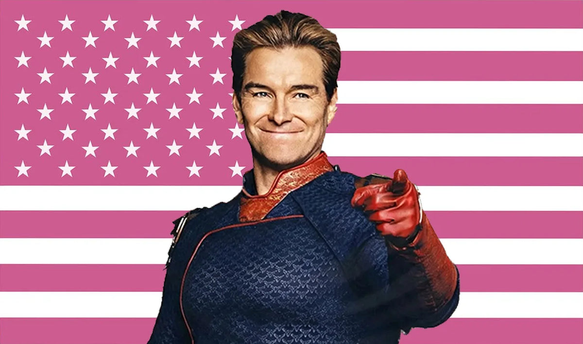 Homelander Patriotic Flag Tapestry – Superhero Wall Art