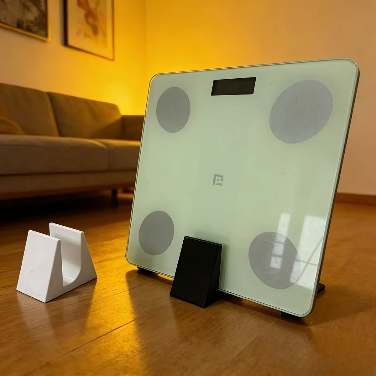 Space-Saving Floor Stand for Body Fat Scales