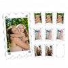 Set klare acrylmagnetische Fotoschaframes mit Familien- und Babyporträts