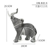 Colorful Elephant Resin Figurine for Home Decor