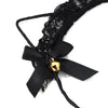 Lace Cat Ear Headband with Elegant Bow Details