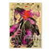 A poster featuring characters from JoJo, Jujutsu Kaisen, and Demon Slayer in a stylized anime art style.