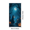 Large Halloween Witch Door Banner with Classic Spooky Design