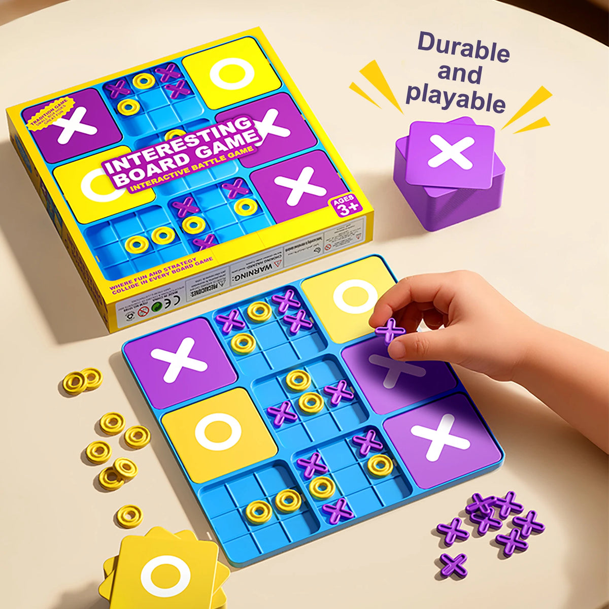 Classic Tic Tac Toe Board Game for Family Fun