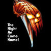 Poster for The Night He Came Home featuring a menacing mask and Halloween text
