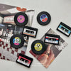 Retro Cassette Tape Fridge Magnets (Set of 4)