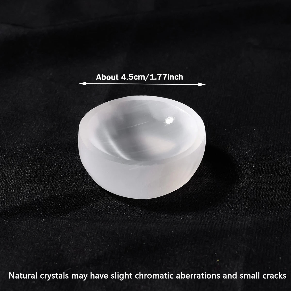 Natural White Selenite Bowl for Home Decor & Crystal Energy