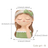 Resin Cartoon Girl Flower Planter