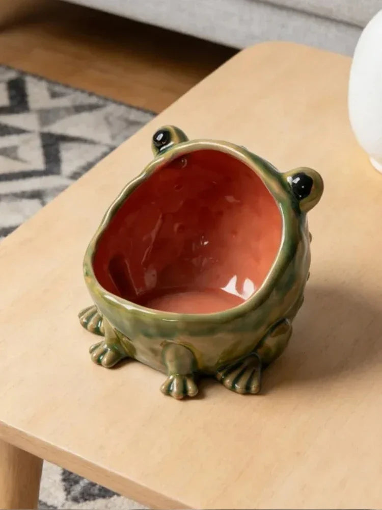 Ceramic Frog Storage Bowl