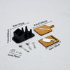 Miniature Dollhouse Kitchenware Set with Storage Rack