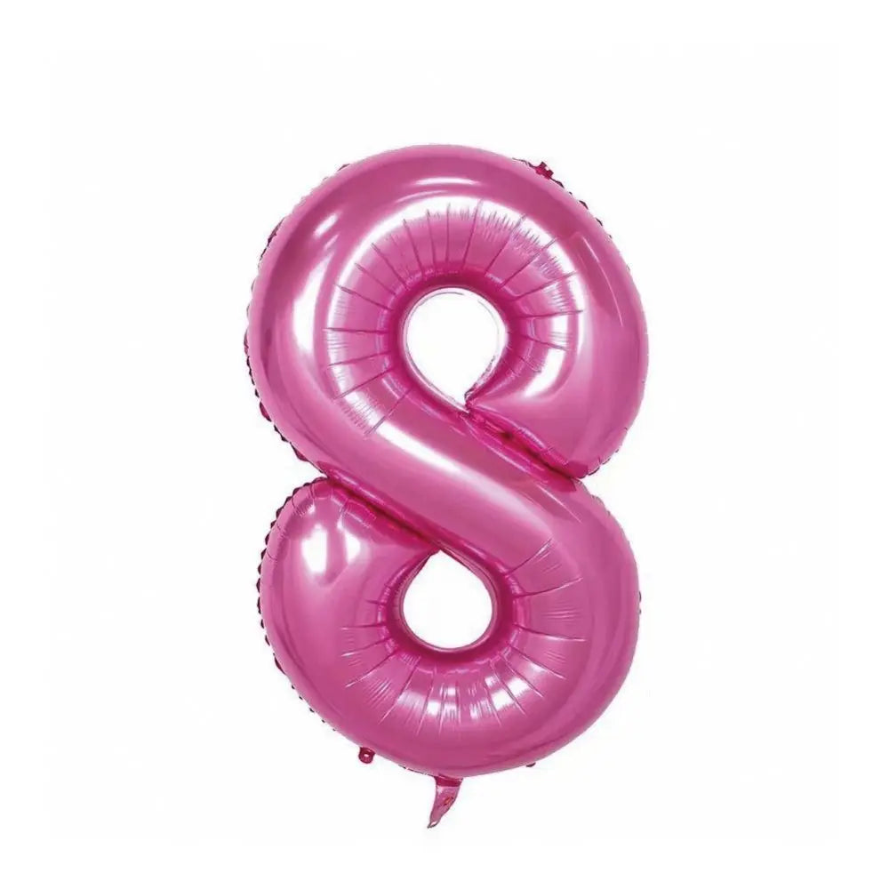 Large Red Number Foil Balloon for Birthday and Anniversary Decor
