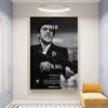 Canvas wall art featuring a black and white photo with the text The World Is Yours by Tony Montana