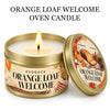 Orange Loaf Scented Candle Set in Gold Tins (4-Pack)