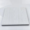 A sheet of white wood grain decor stickers, showing a light, natural wood pattern.