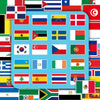 World Flags Decorative Sticker Pack – 4 Sets of 200