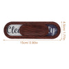 A wooden indicator magnet showing the words Clean and Dirty, measuring 15cm long.