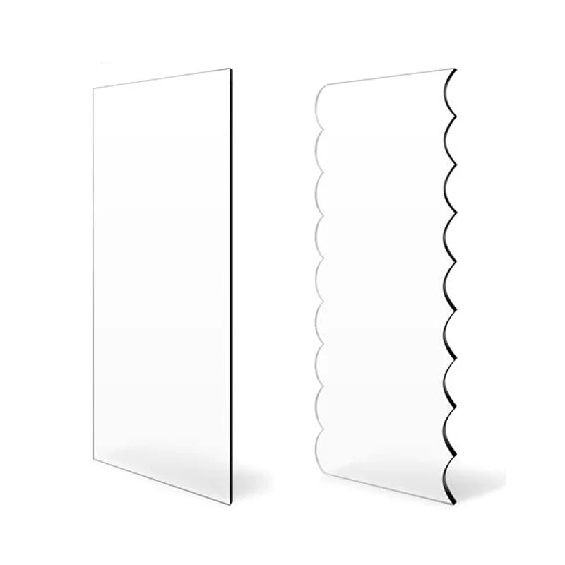 Acrylic Cake Scraper Set for Smoothing and Decorating