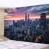 New York City Night View Tapestry Wall Hanging