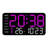 Extra Large Digital Wall Clock with LED Display, Date, Temperature, and Timer