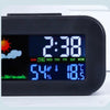 Compact Weather Station Clock with Color Display and Temperature & Humidity Monitor