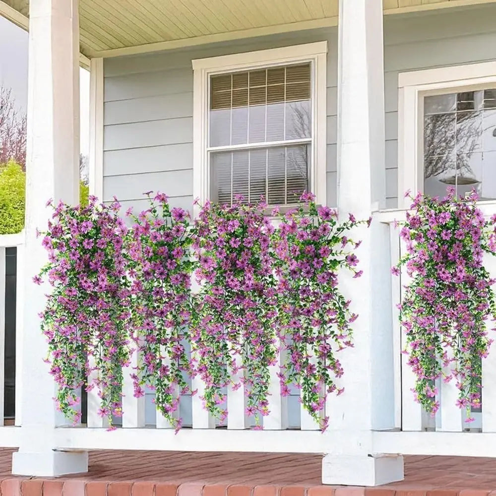 Multicolor Violet Artificial Flower Vine for Home Decor