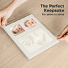 Ash Wood Baby Hand & Footprint Keepsake Kit with Photo Frame