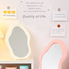 Cloud-Shaped Folding Mirror for Dorm & On-the-Go Beauty