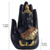 Palm-Sized Buddha Hand Sculpture with Gold Headpiece