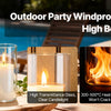 Outdoor party windproof glass holders with high borosilicate glass for candles